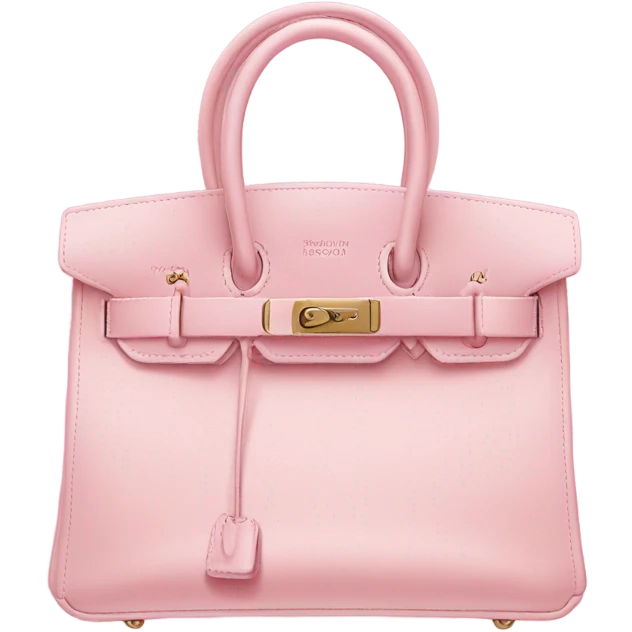 a baby pink birkin bag emoji