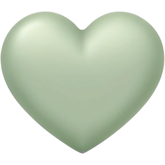 light sage green heart emoji