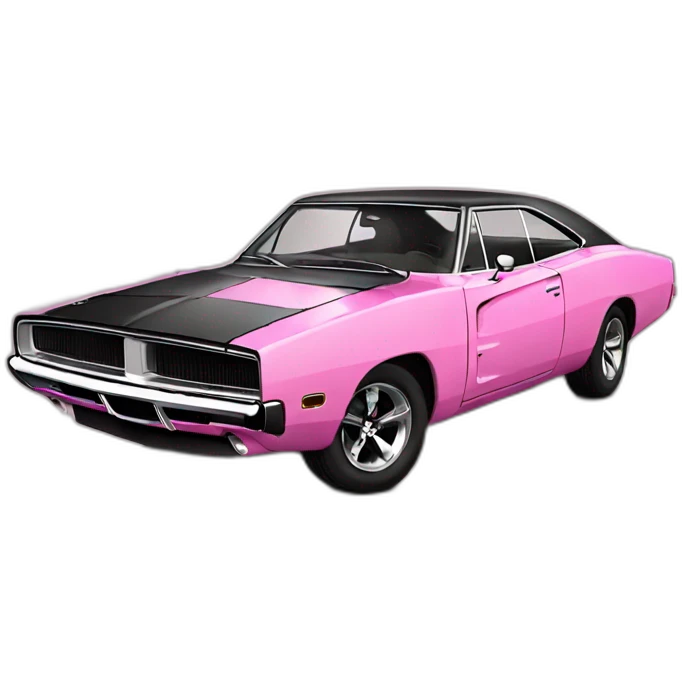 dodge-charger-pink black 4 door emoji
