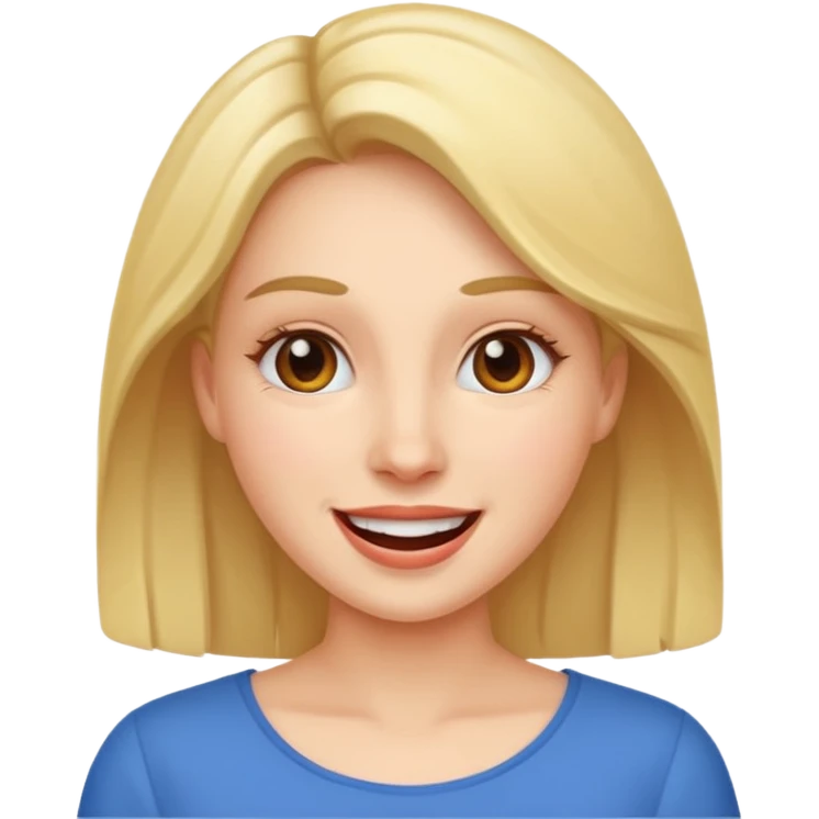  a woman totally happy emoji