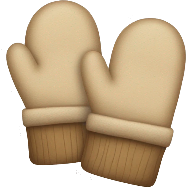Beige mittens emoji