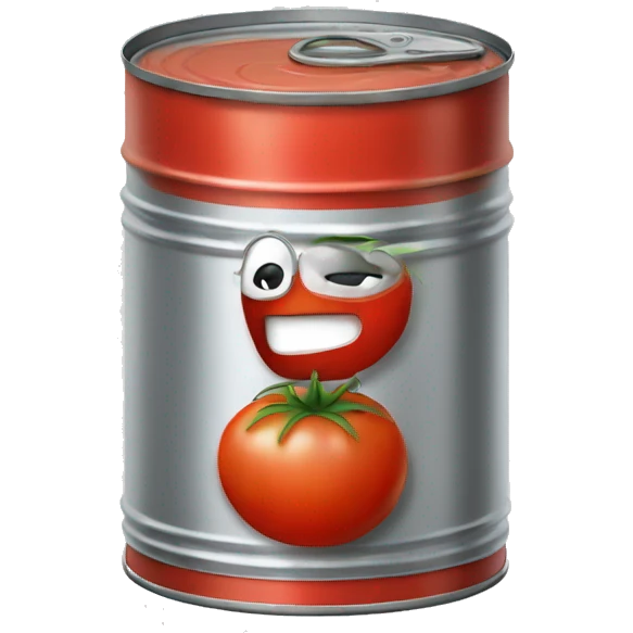 tomato in a metal can emoji