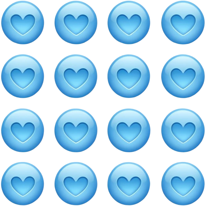 Pastel blue icons emoji