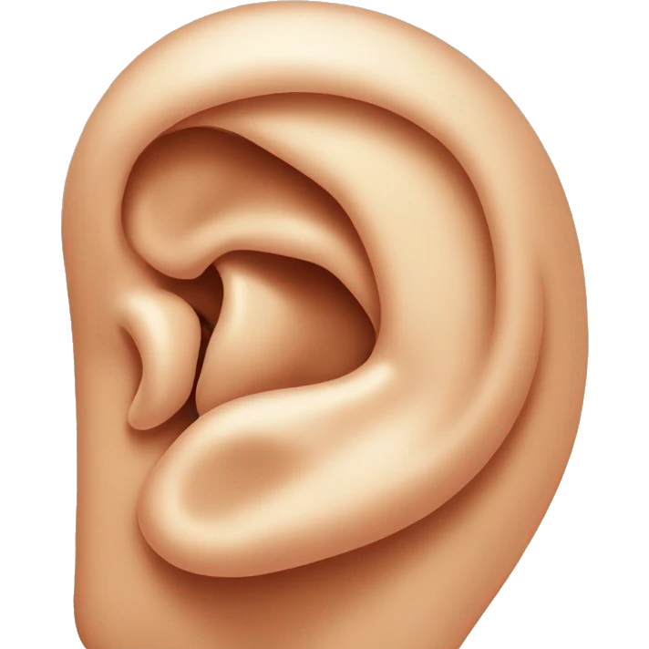 a human ear emoji