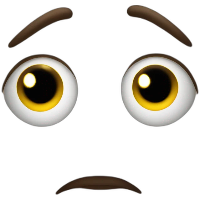 Sad emoji with love in eyes emoji