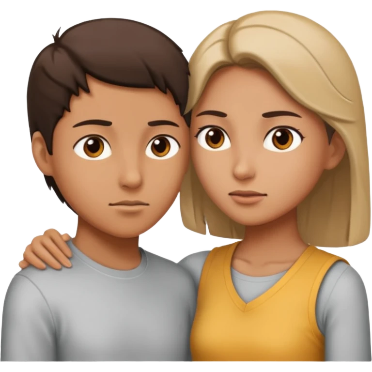 Create one side efforts and one side love emoji