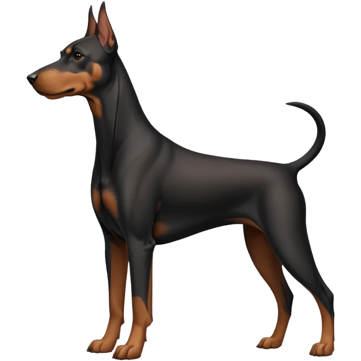 dog doberman full body emoji