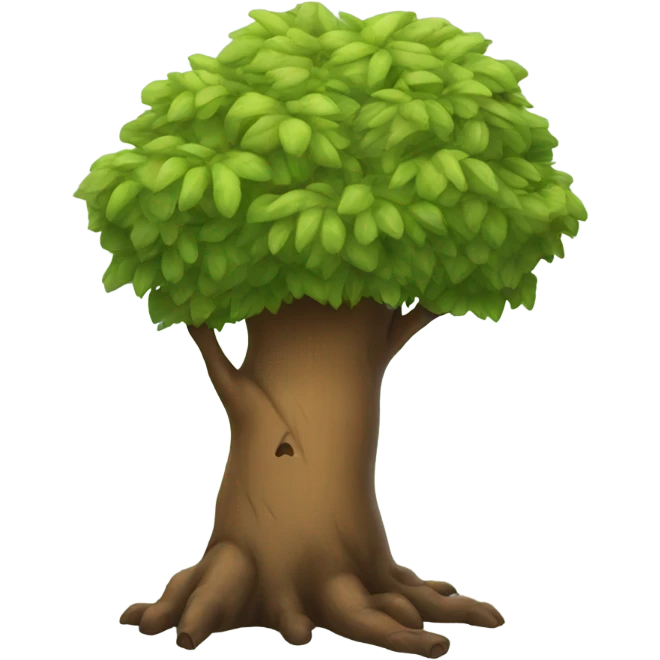 Sleeping tree emoji