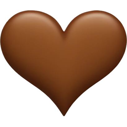Brown heart emoji emoji