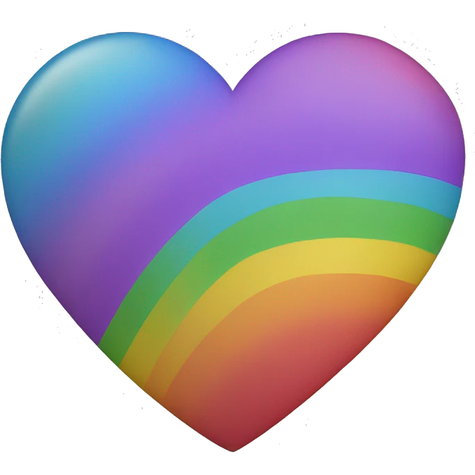 Rainbow heart emoji