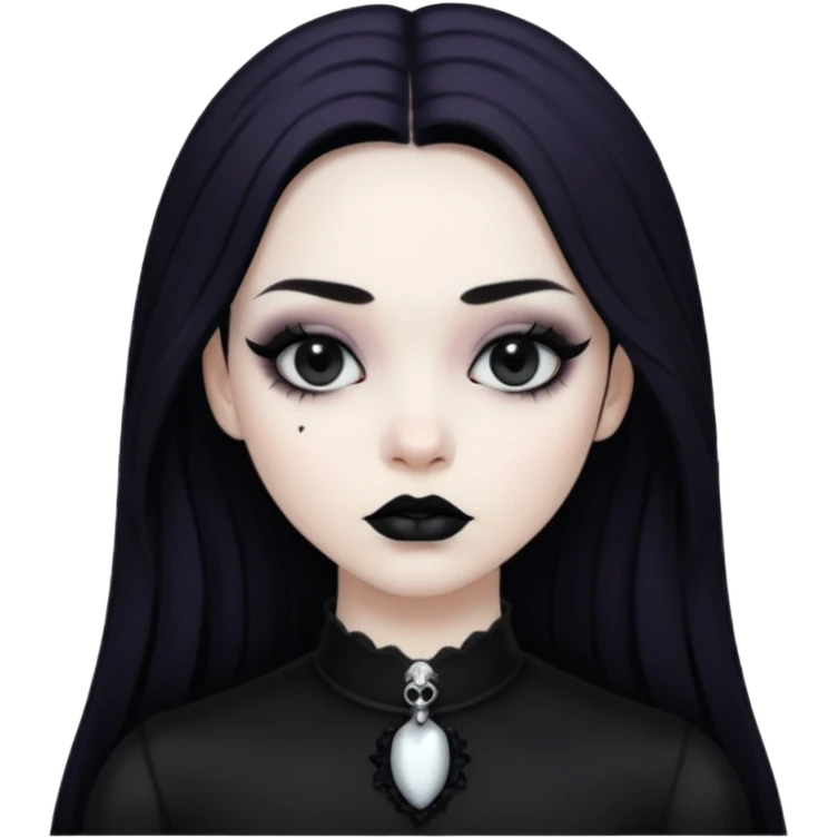Traditional gothic girl emoji