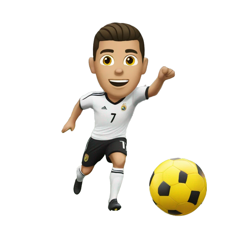 Cristiano Ronaldo Scores a Goal emoji