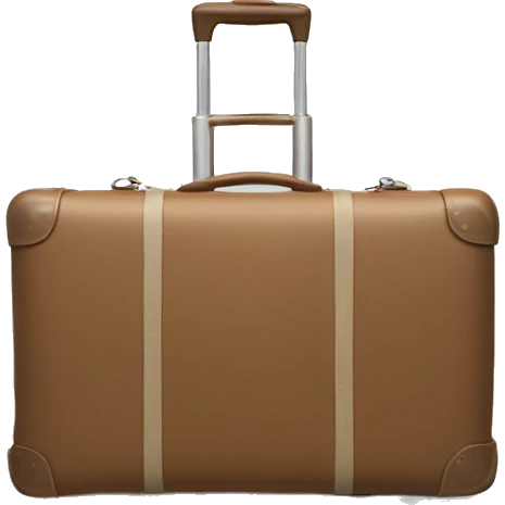 rainbow in the centre of blue Luggage  emoji