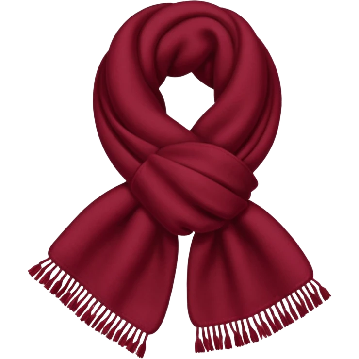 Écharpe rouge bordeaux hiver emoji