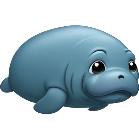 sad crying manatee emoji