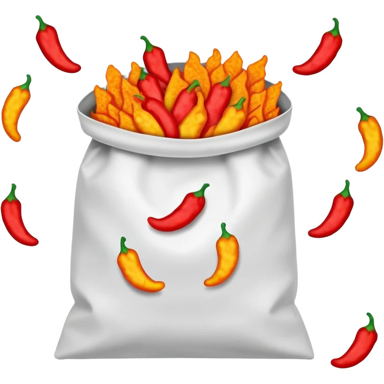 flaming hot cheeto’s  bag emoji