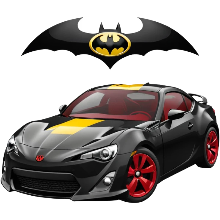 Darth Vader Batman and 60’s Batgirl themed Scion FR-S  emoji