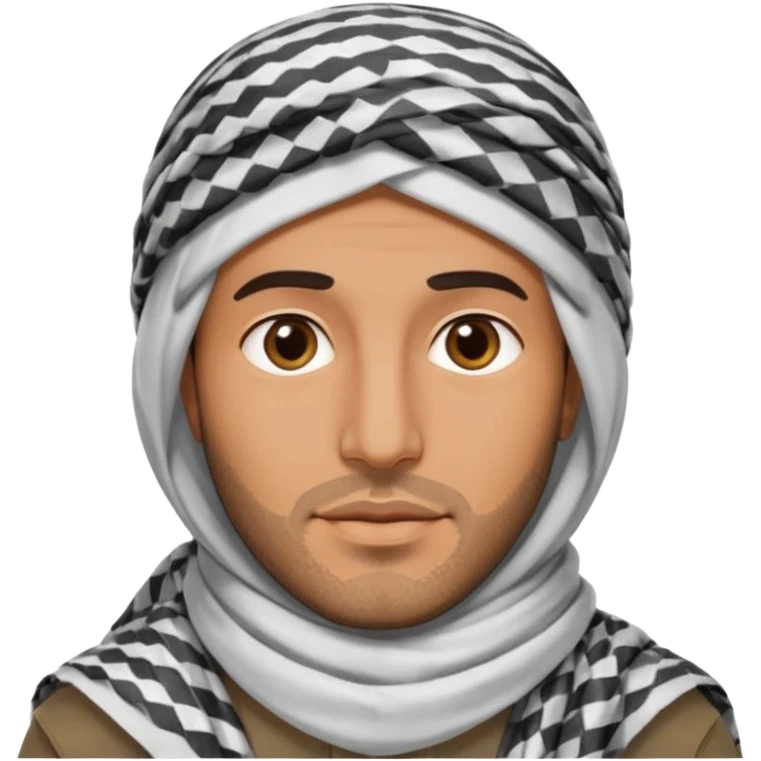 Un arabe con solo cabeza emoji