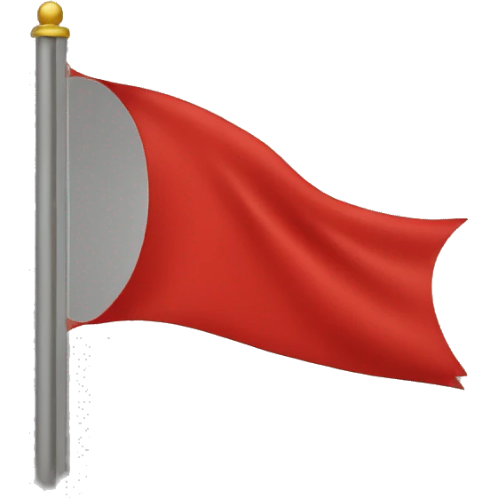 red flag emoji