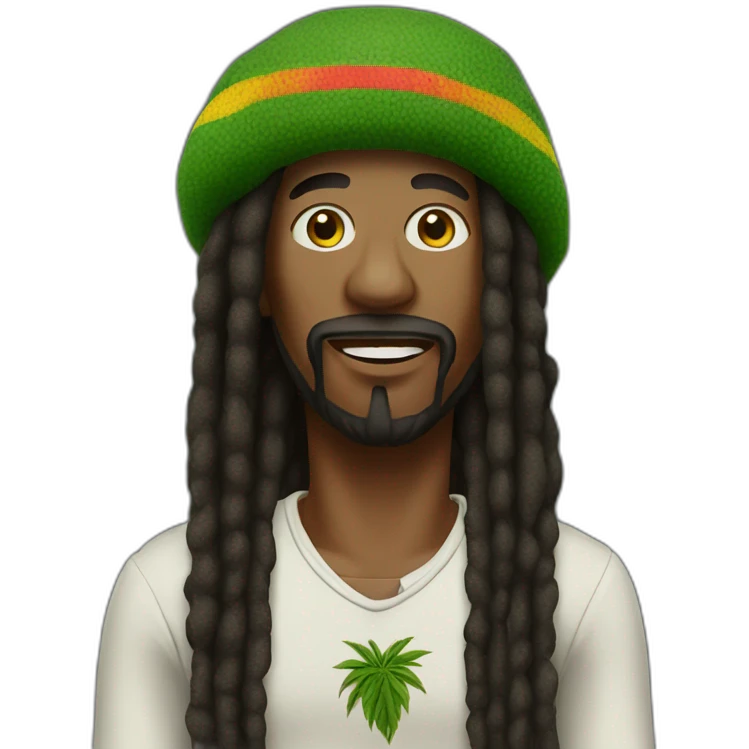 Rasta with canabis emoji