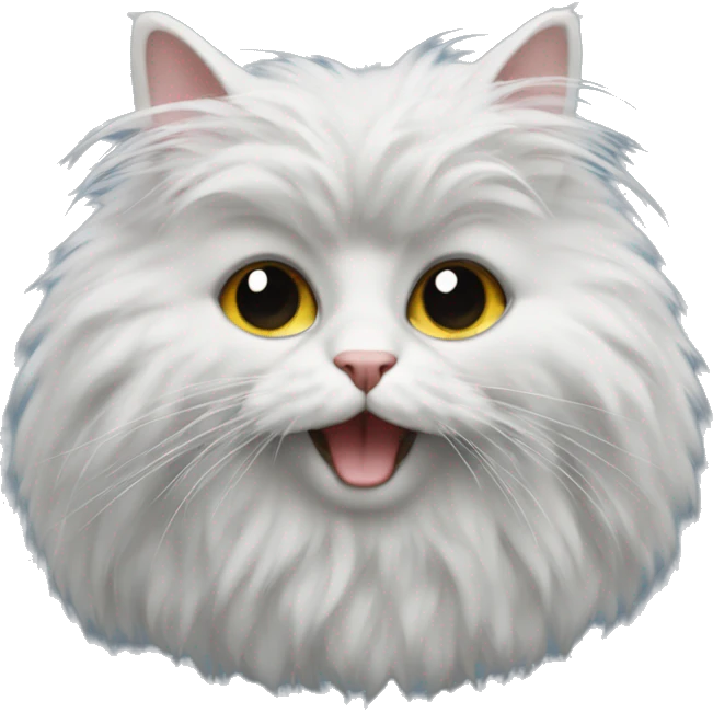 chat angora noir emoji