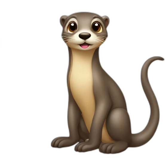 Loutre sur girafe emoji