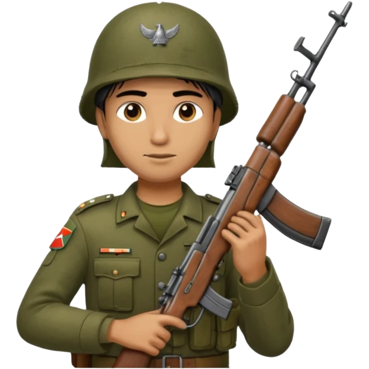 indian army ak47 gun emoji
