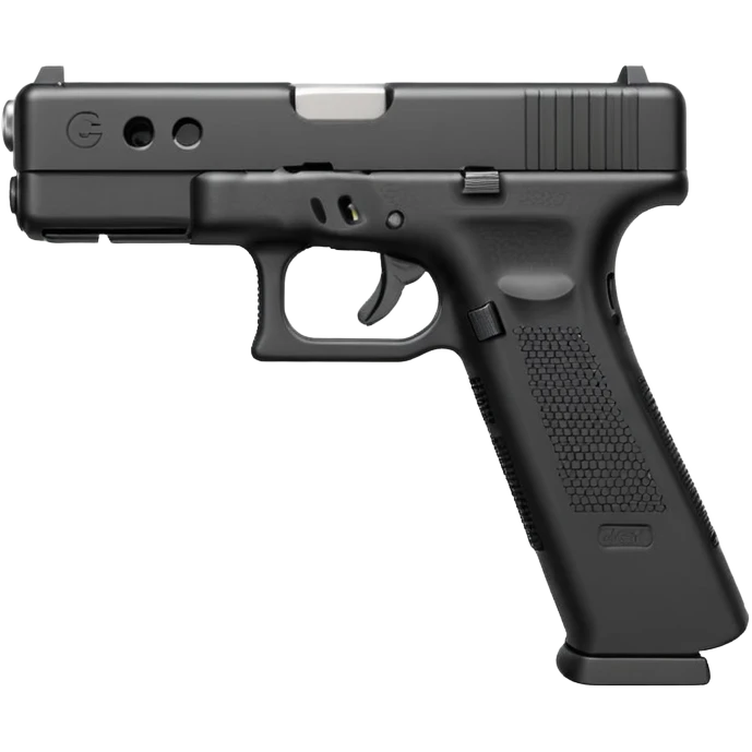 N block Glock 17 with an extended magazine emoji