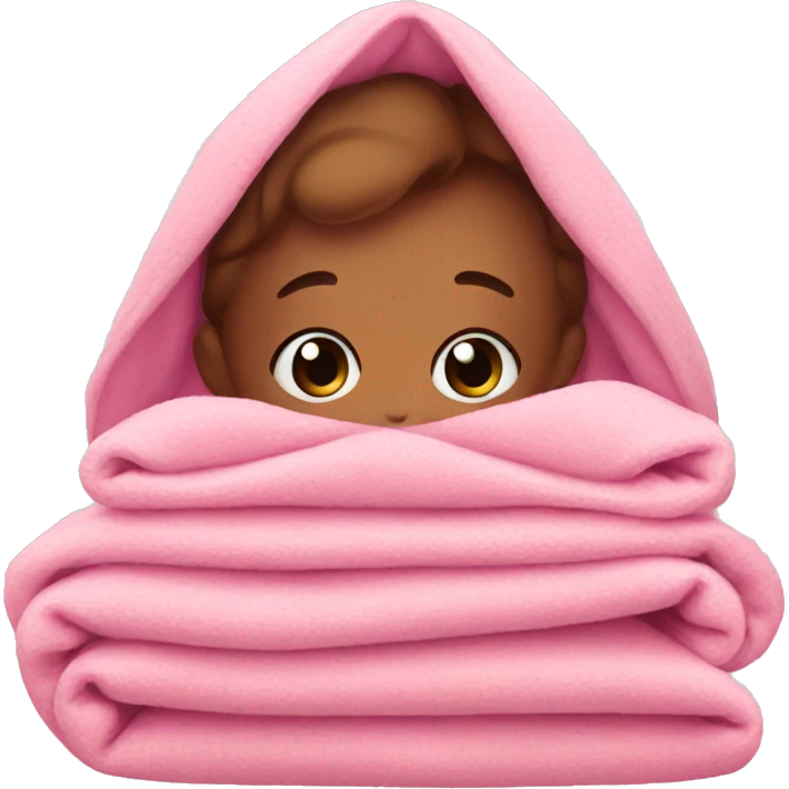 Cute pink blanket emoji