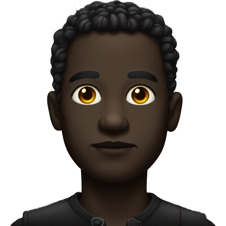 dark and striking portrait emoji