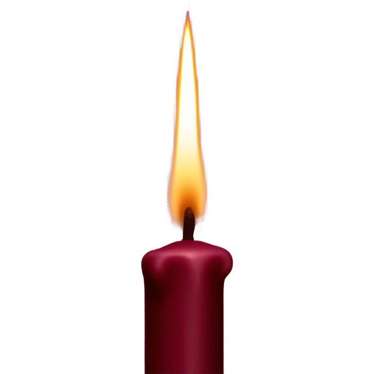 burgundy candle emoji