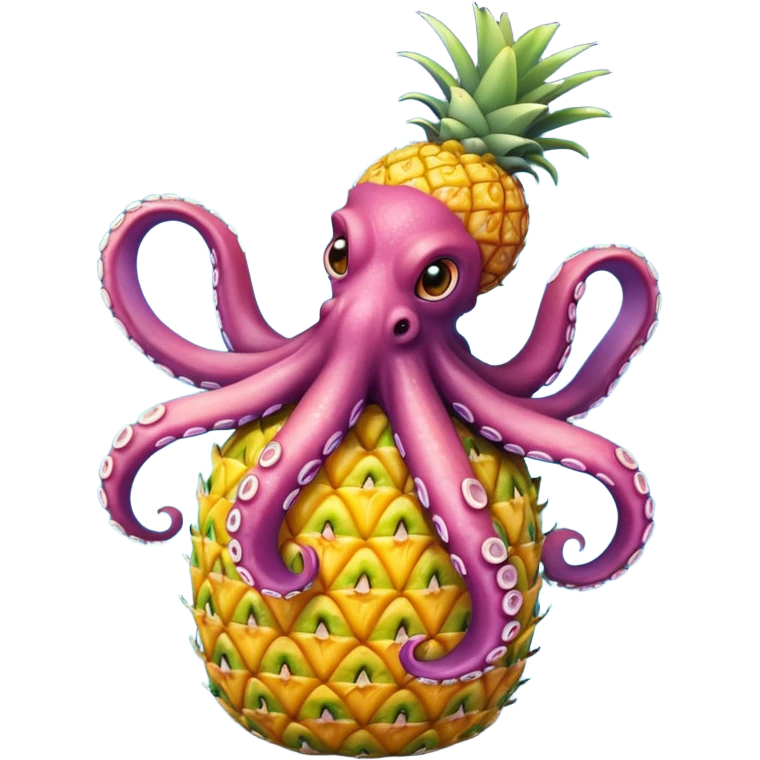 Octopus on a pineapple emoji