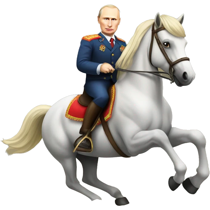 Putin riding a horse emoji