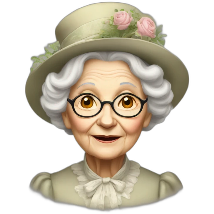 Old Victorian Lady: Age 116 emoji