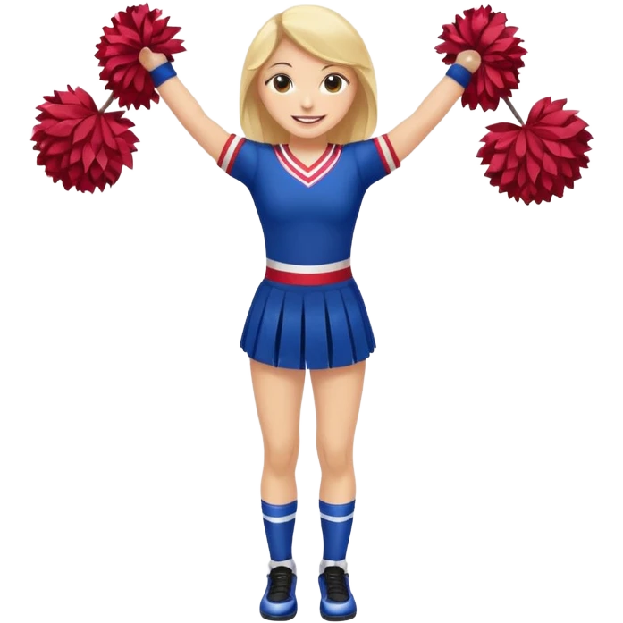 can you show the cheerleader's full body? emoji