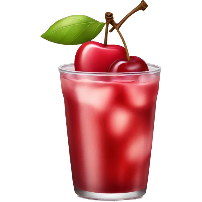 drink apple cherry flavor  emoji