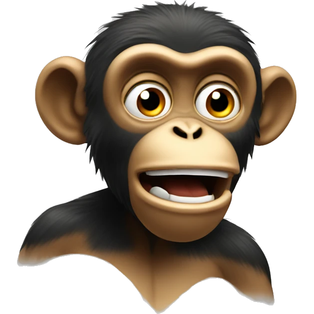astonished monkey emoji