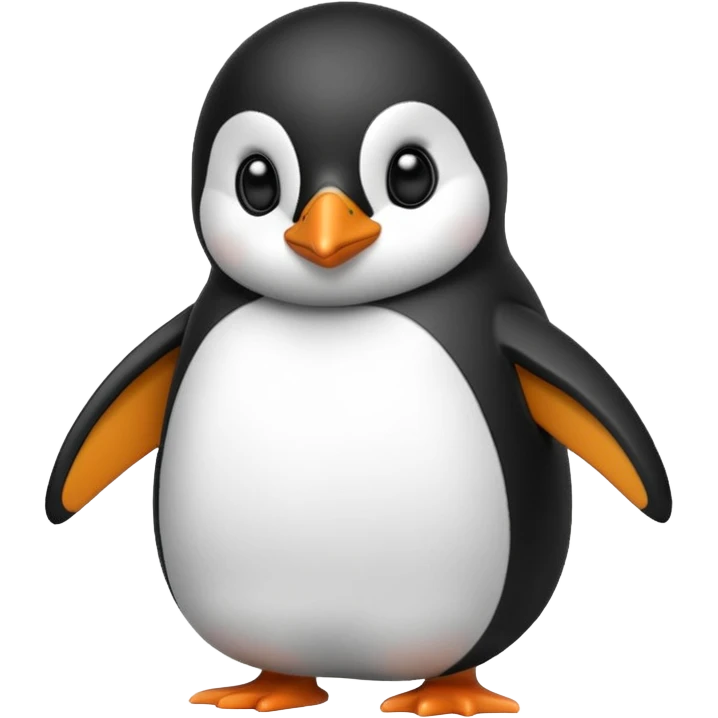 Winter penguin emoji