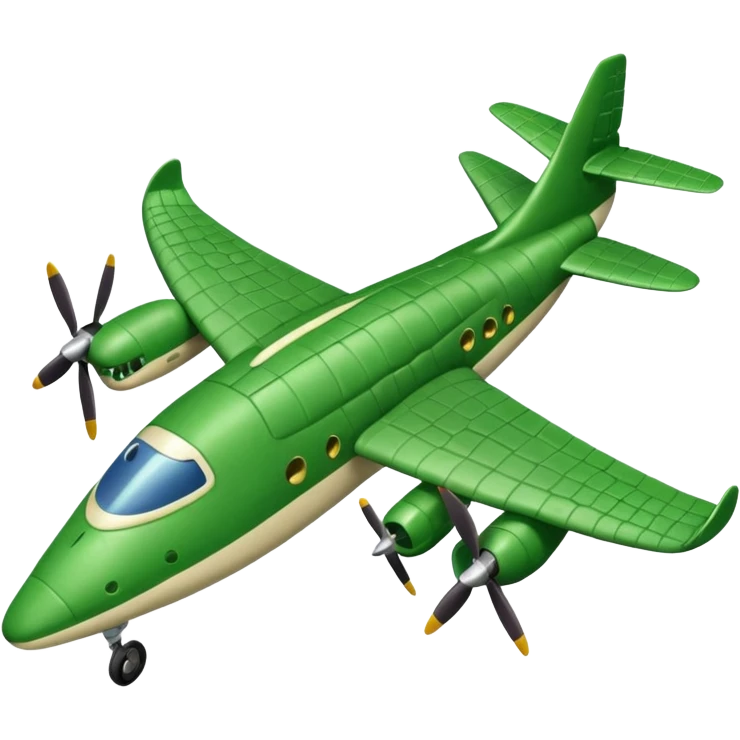 Bombordilo crocodillo with a plane body emoji