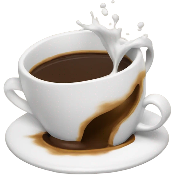 coffee cup spilled  emoji