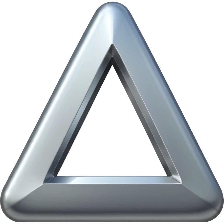 hollow triangle mold emoji