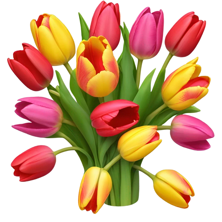 Tulips with love 🌷❤️ emoji