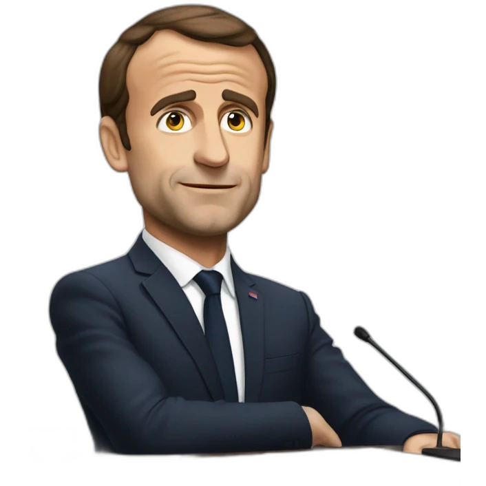 Macron qui pleure emoji
