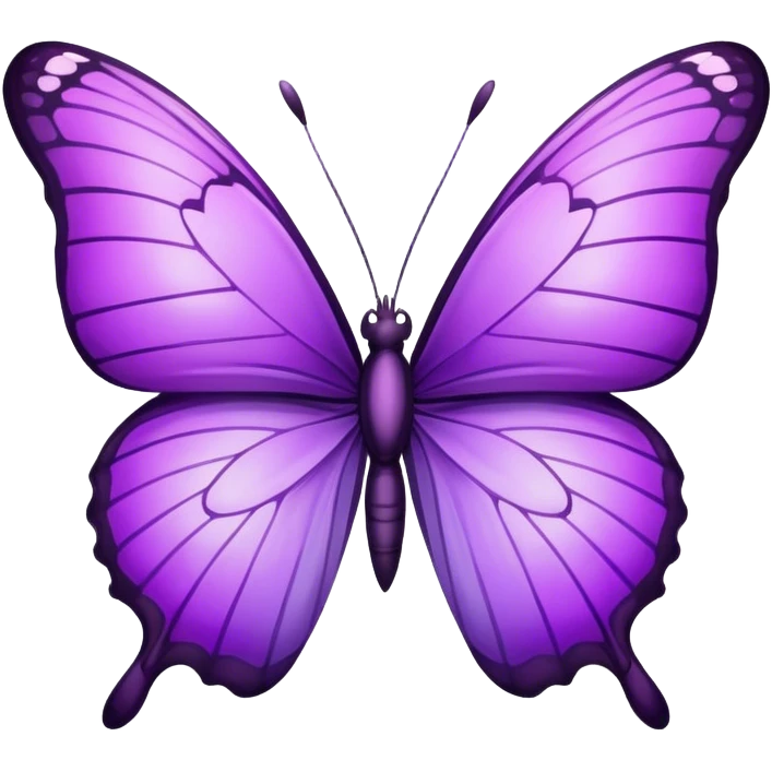 Purple butterfly emoji