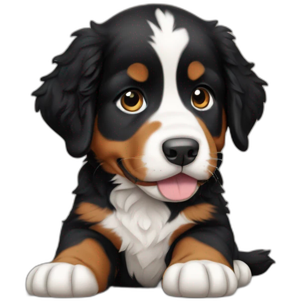 Bernese Mountain Dog puppy emoji