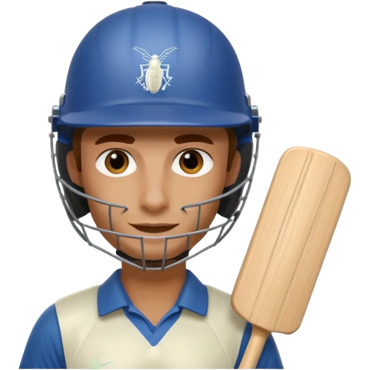 Cricketer emoji