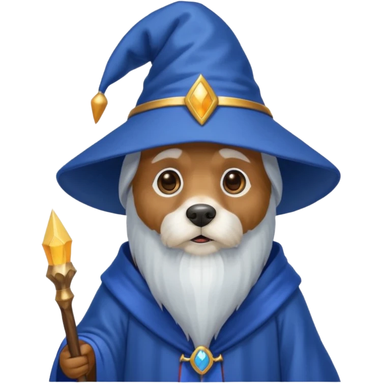 Dog wizard emoji