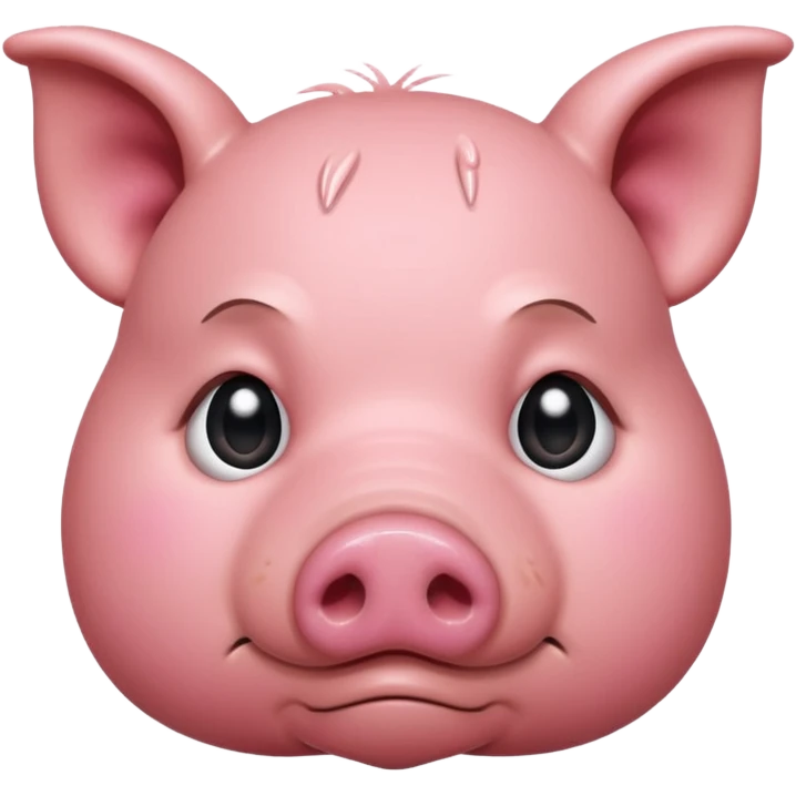 realistic sad pig emoji