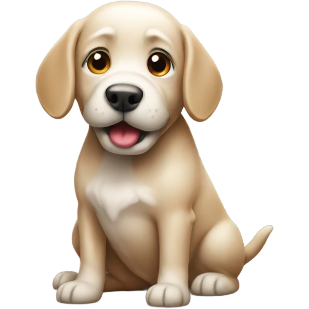 Dog pooping emoji
