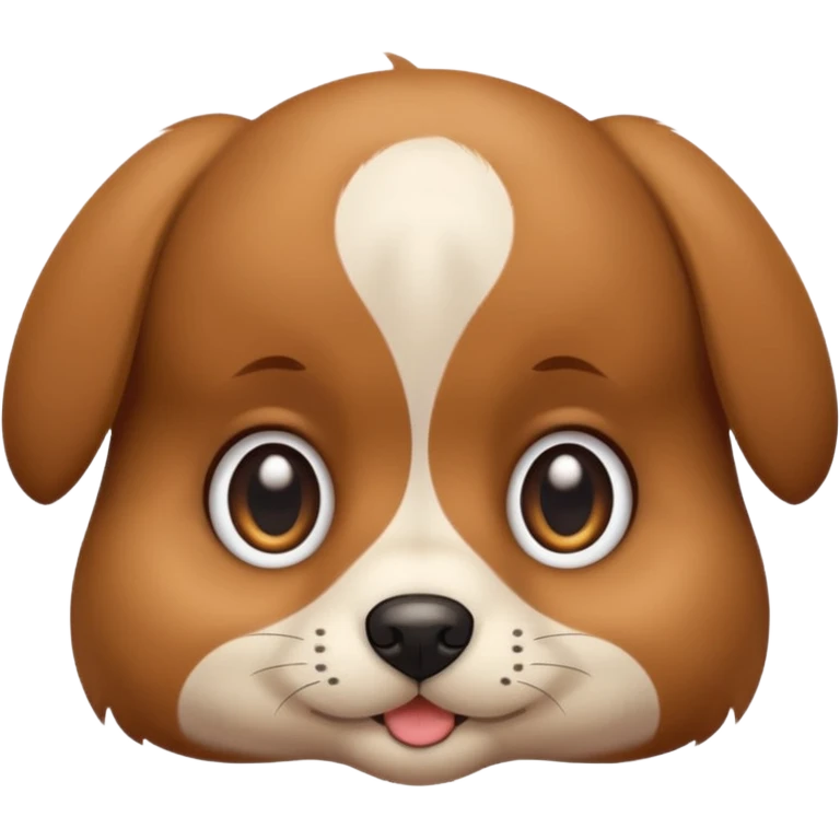 a puppy's face with bright eyes emoji